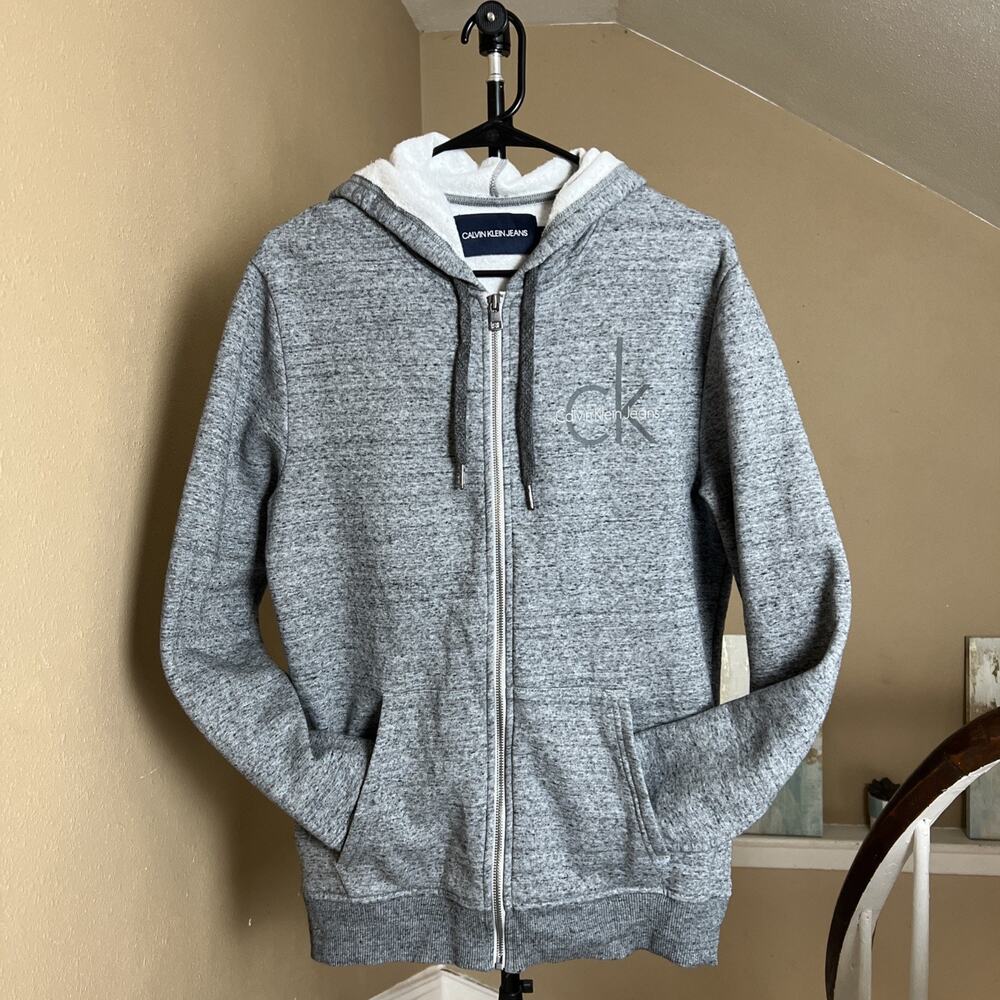Calvin Klein Mens Hoodie Hooded Sweatshirt Sweater size M - Picture 10 of 12